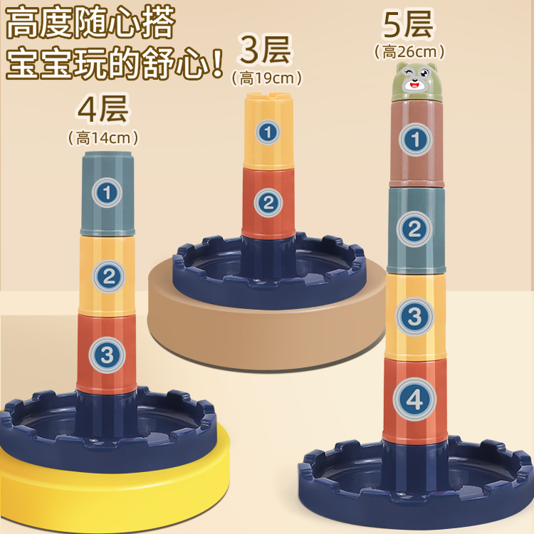 套圈圈玩具儿童套圈游戏亲子互动益智投掷圈宝宝幼儿园比赛叠叠 - 图0