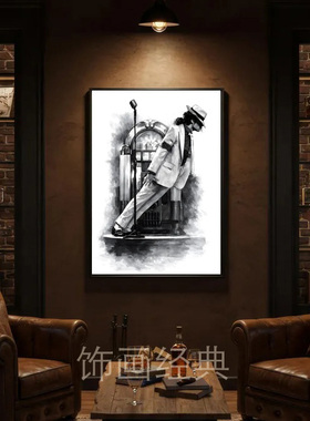 Michael Jackson麥可傑克森Canvas Art装饰画无框画迈克尔杰克逊