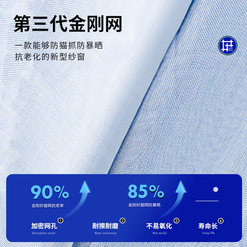 魔术贴隐形防蚊纱窗网自装型定制家用自粘式窗户简易沙窗帘免打孔 - 图2