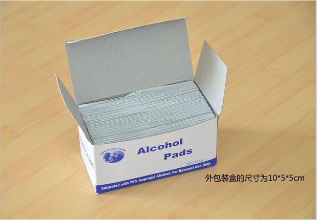 大号alcohol pad酒精棉片酒精消毒棉片棉酒精湿巾6X6cm - 图0