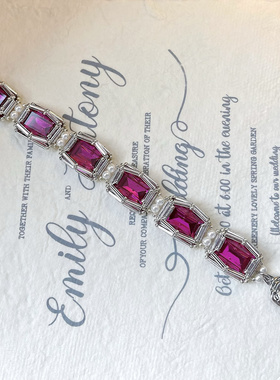 SL011•小众设计爆闪高级显白包钻串珠手链（材料包&成品）