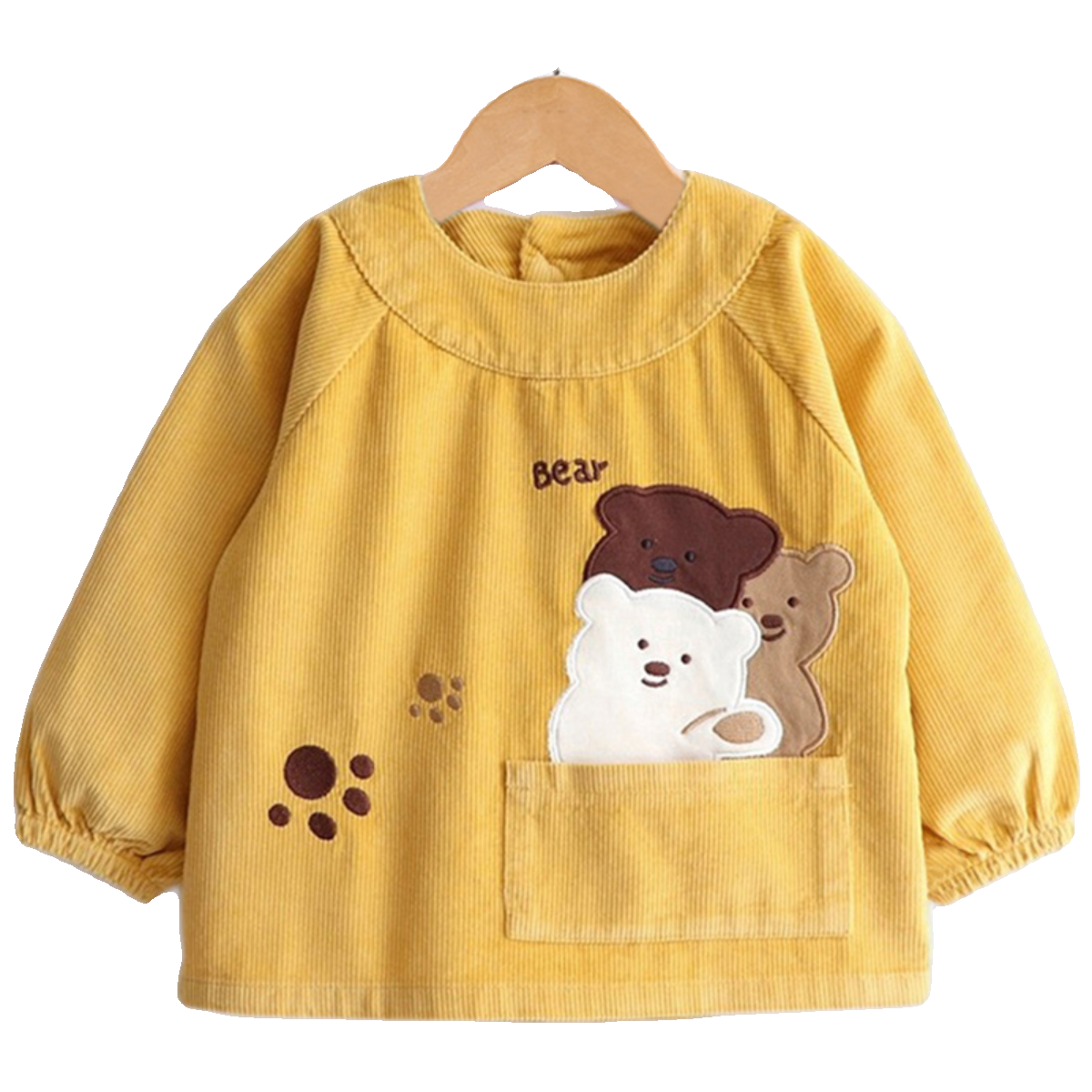 宝宝罩衣春秋冬防水防脏灯芯绒男女童罩衣婴幼儿吃饭围兜外穿护衣,淘宝优惠券,粉丝福利购,淘宝优惠卷