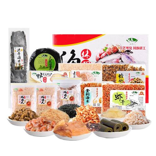 海边人青岛特产海鲜干货组合大礼包海产品礼盒虾皮海米虾米2608g - 图3