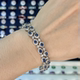 Natural Sapphire Bracelet Ring Women's Silver Light Luxury Exquisite