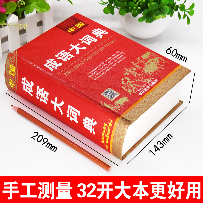 大本正版2024年中国成语大词典小学生初中生中学生高中生专用中华万条四字词语带解释的书人教版语文常用实用现代汉语字典积累大全