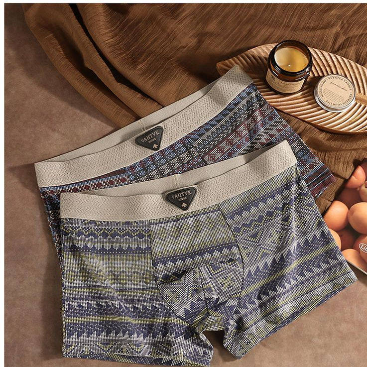 情侣内裤纯棉男士平角裤女款四角内裤美式复古纯欲风短裤薄款舒适,淘宝优惠券,粉丝福利购,淘宝优惠卷