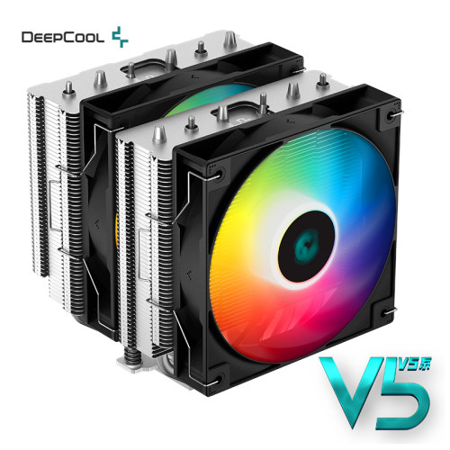 九州风神大霜塔V3双塔PRO幻彩6热管V5支持1700CPU风扇AG620散热器 - 图0