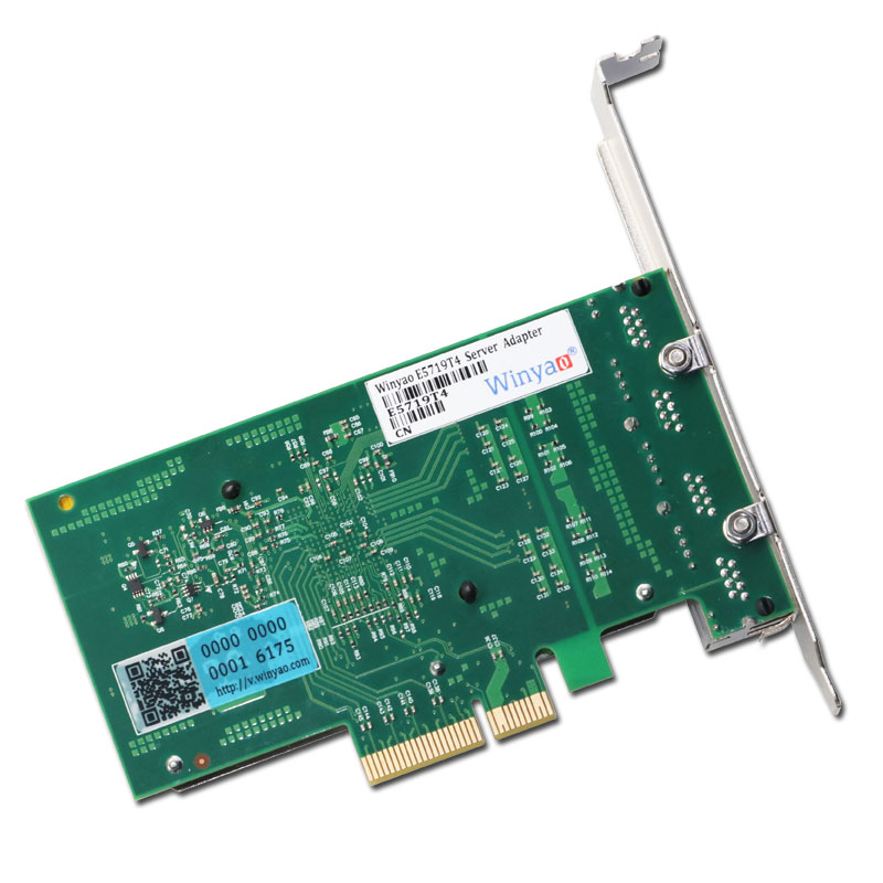 Winyao E5719T4 PCI-E X4 四口千兆网卡Broadcom BCM5719 兼容I350-T4V2 软路由 - 图3