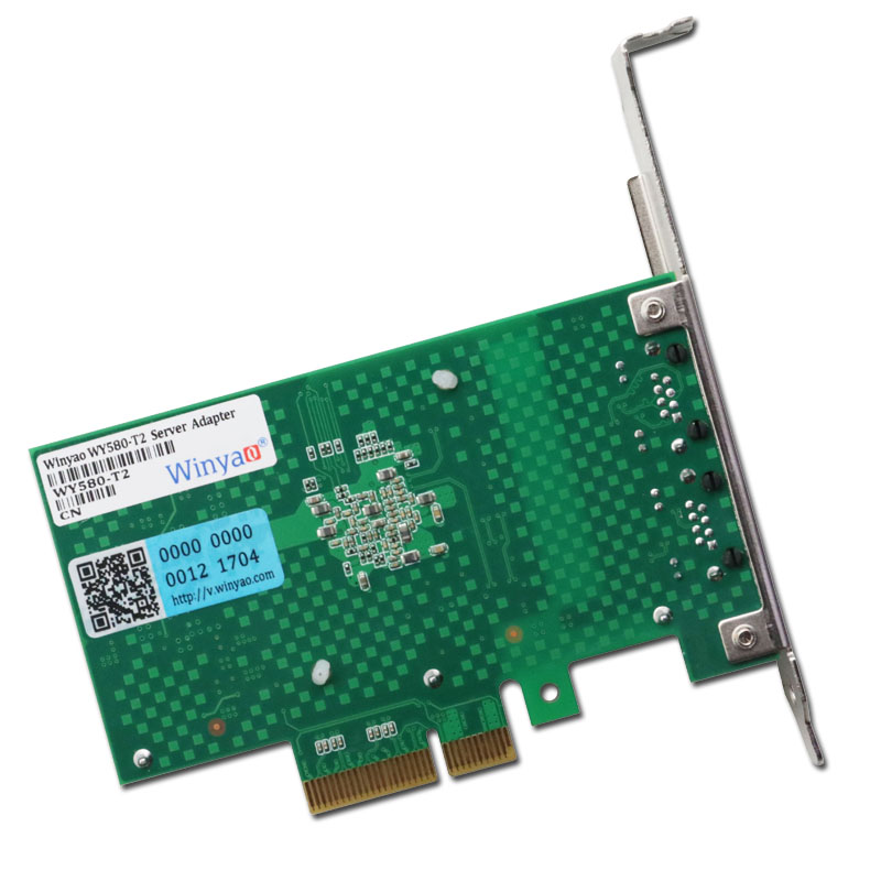 Winyao WY580-T2 PCI-E服务器双口千兆网卡I340T2 intel 82580   Ethercat (twincat 3)主站网卡 - 图2