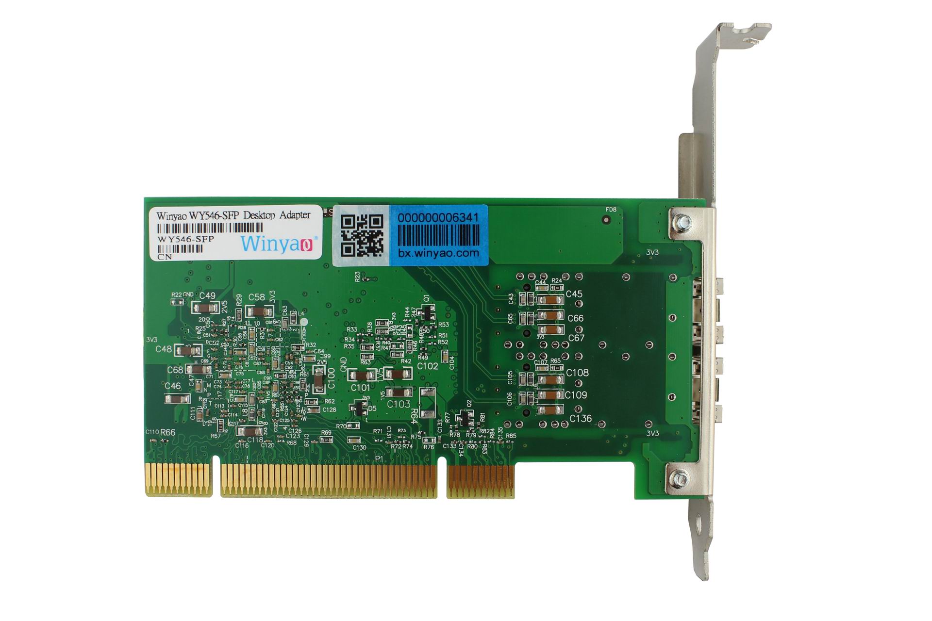 Winyao WY546-SFP PCI SFP双口千兆光纤网卡FTTD台式机intel82546 - 图2