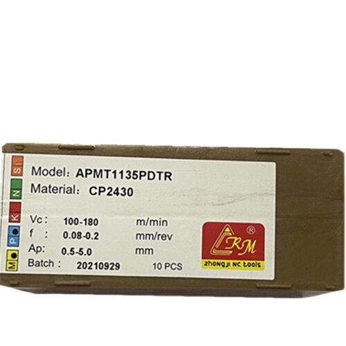 CRM原厂家数控中机刀片APMT1135PDTR-CP2430不锈钢钢件通用铣刀片 - 图3