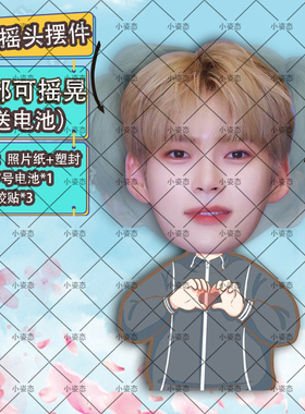 成韩彬摇头摆件趣味摆件头部自动摇摆定制摆件电动摆件抖音diy