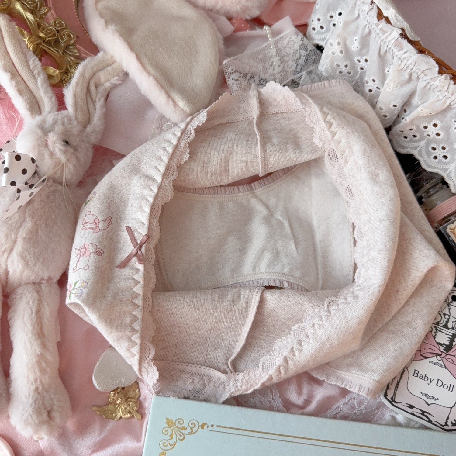 法式复古软糯可爱甜美少女爱丽丝兔子10A抑菌内裤女生纯棉加长裆,淘宝优惠券,粉丝福利购,淘宝优惠卷