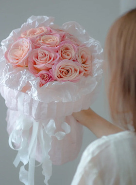 珠光雪梨纸鲜花包装DIY
