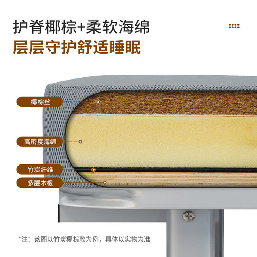 瑞仕达折叠床单人床办公室午休简易午睡神器成人家用月嫂陪护小床 - 图1