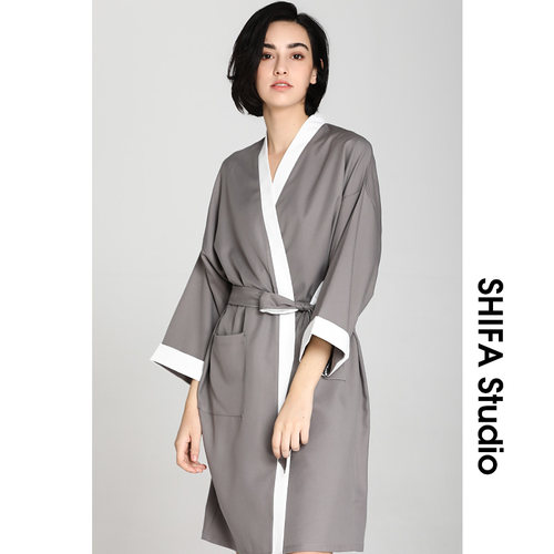 发廊专用理发店围布美发店客袍客服染发衣潮工作服剪发和服高档 - 图0