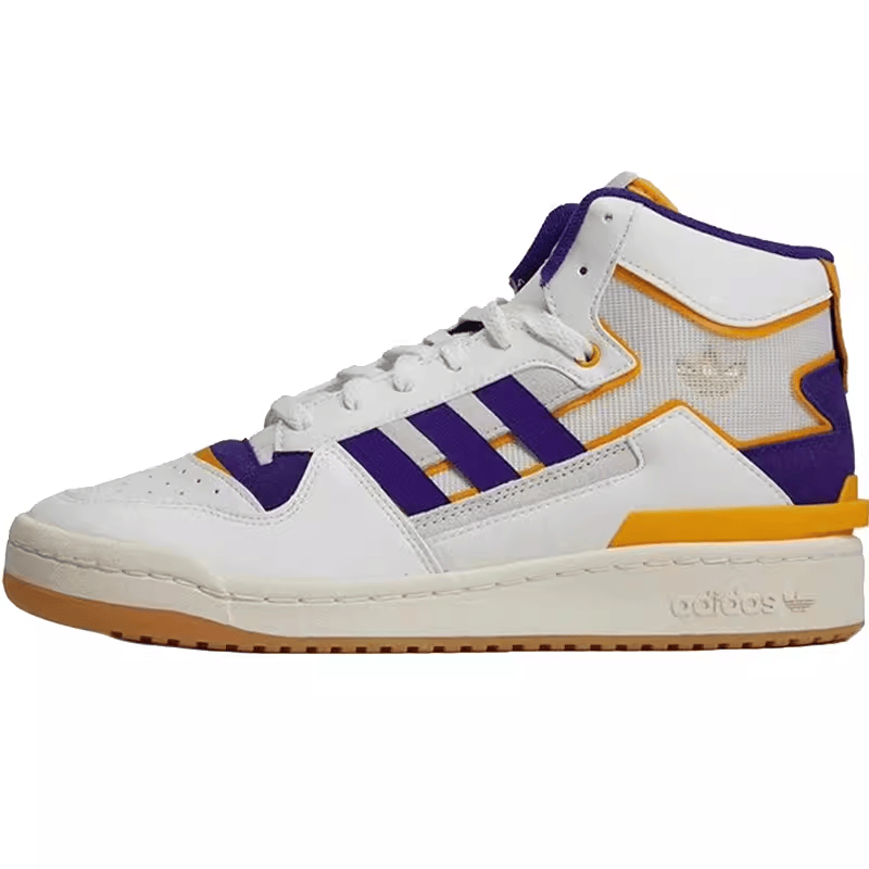 Adidas阿迪达斯 FORUM 三叶草男女高帮魔术贴复古休闲板鞋 GX4119,淘宝优惠券,粉丝福利购,淘宝优惠卷