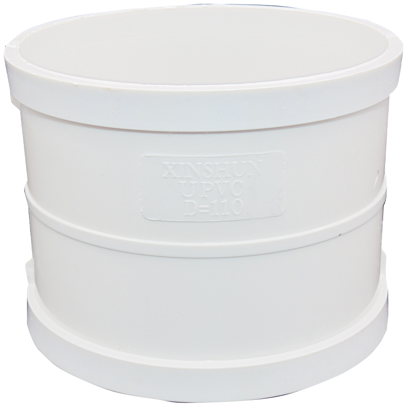 PVC直接管箍排水管直通接头50 75 110 160 200 250 315 400 180_虎窝淘