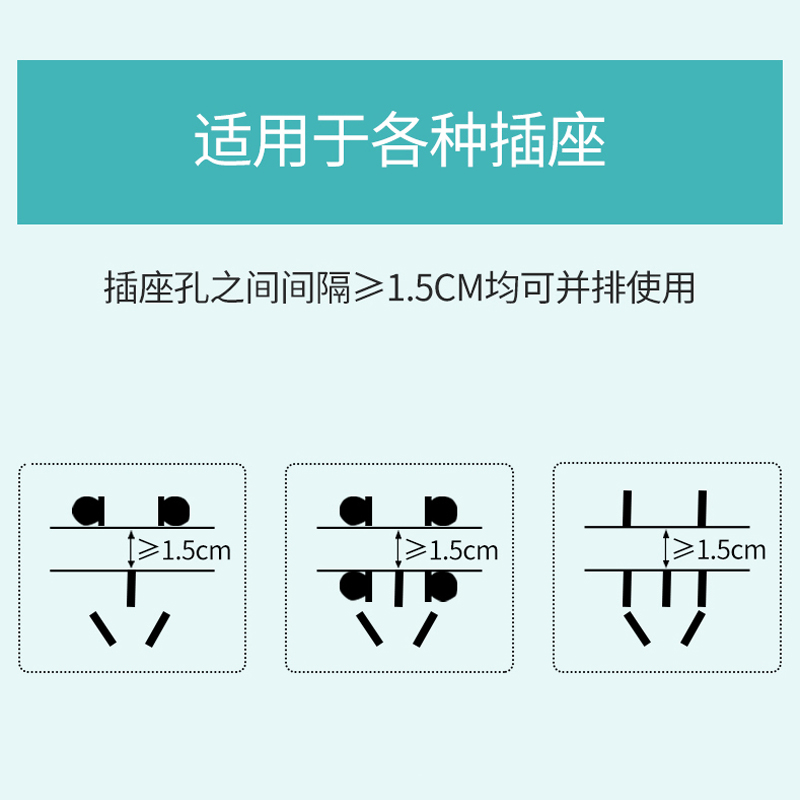 儿童防触电插座保护盖安全塞宝宝插座孔电源套婴儿插头防护盖插孔-图3