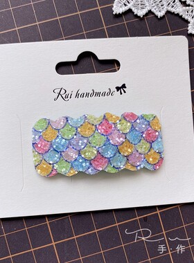 Rui手作不锈钢鸭嘴发卡小美人鱼