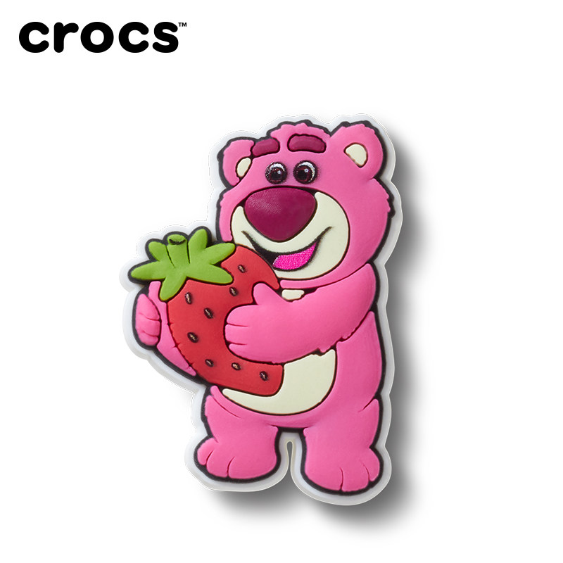 Crocs玩具总动员草莓熊合作系列 草莓款、拥抱款鞋花单粒 - 图1