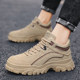 Black wear-resistant work shoes for men mountaineering sports protective shoes