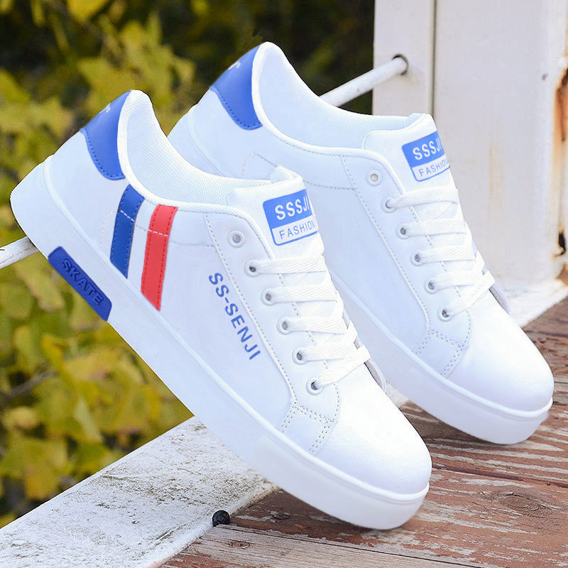 男鞋2025春季新款小白鞋子男士皮面防水休闲板鞋百搭轻便运动潮鞋,淘宝优惠券,粉丝福利购,淘宝优惠卷