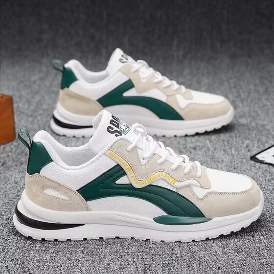 Men's shoes 2026 new sports shoes summer breathable running shoes teenagers ins versatile casual shoes low-cut sneakers