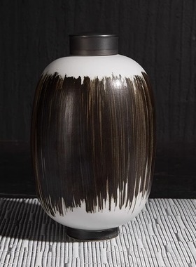 新中式摆件家居饰品玄关柜客厅样板间办公室书房桌面创意金属摆设