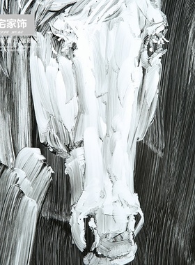 现代客厅玄关电视柜摆件新中式黑白手绘马头陶瓷装饰罐方扁插花器