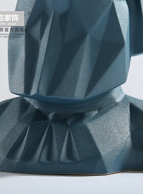 陶瓷工艺品摆件人物装饰艺术雕塑酒店创意北欧式大号大型美式客厅