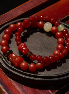 招财/转运红玛瑙本命年手串