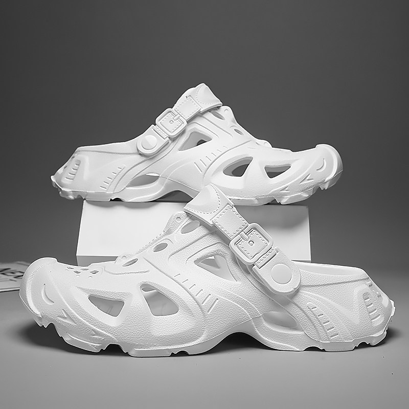 洞洞鞋男夏季厚底踩屎感外穿防滑大码45两用凉拖户外运动沙滩凉鞋,淘宝优惠券,粉丝福利购,淘宝优惠卷
