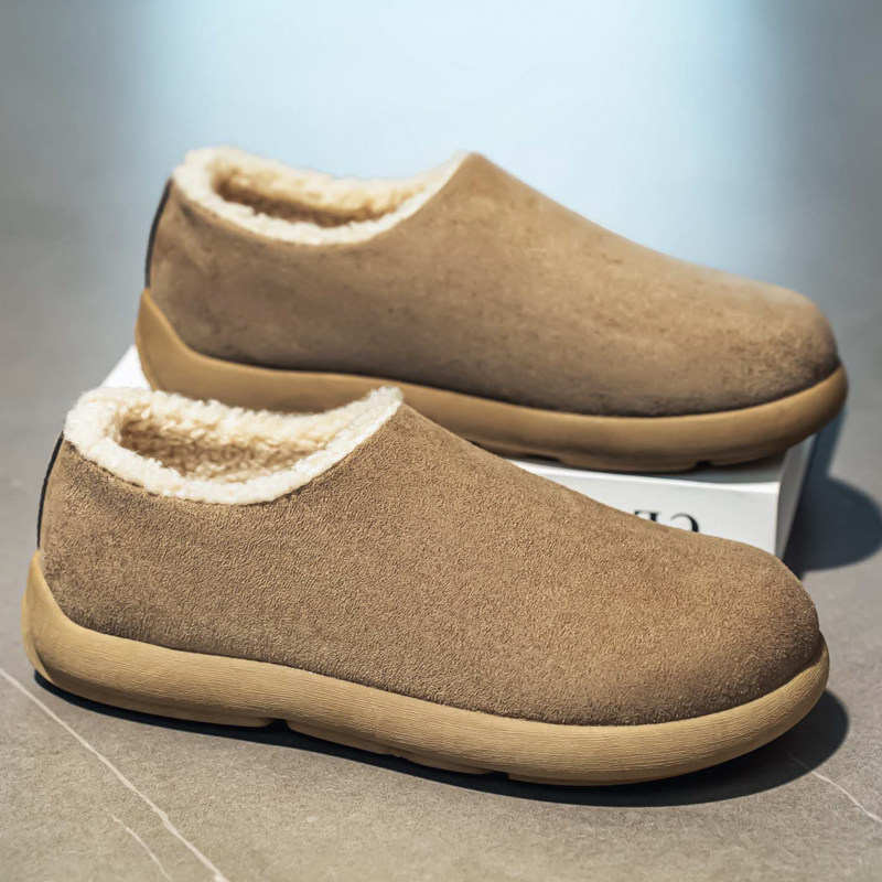 勃肯鞋男冬季加绒保暖棉鞋男士一脚蹬休闲运动防滑软底复古豆豆鞋,淘宝优惠券,粉丝福利购,淘宝优惠卷