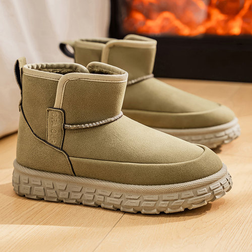 雪地靴男冬季2025新款东北加绒加厚男士皮毛一体防寒保暖高帮棉鞋 - 图3