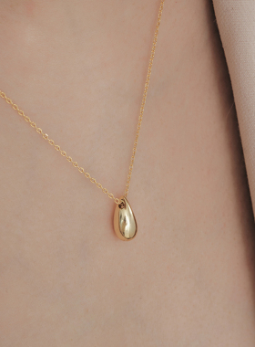 项链上新925纯银水滴吊坠