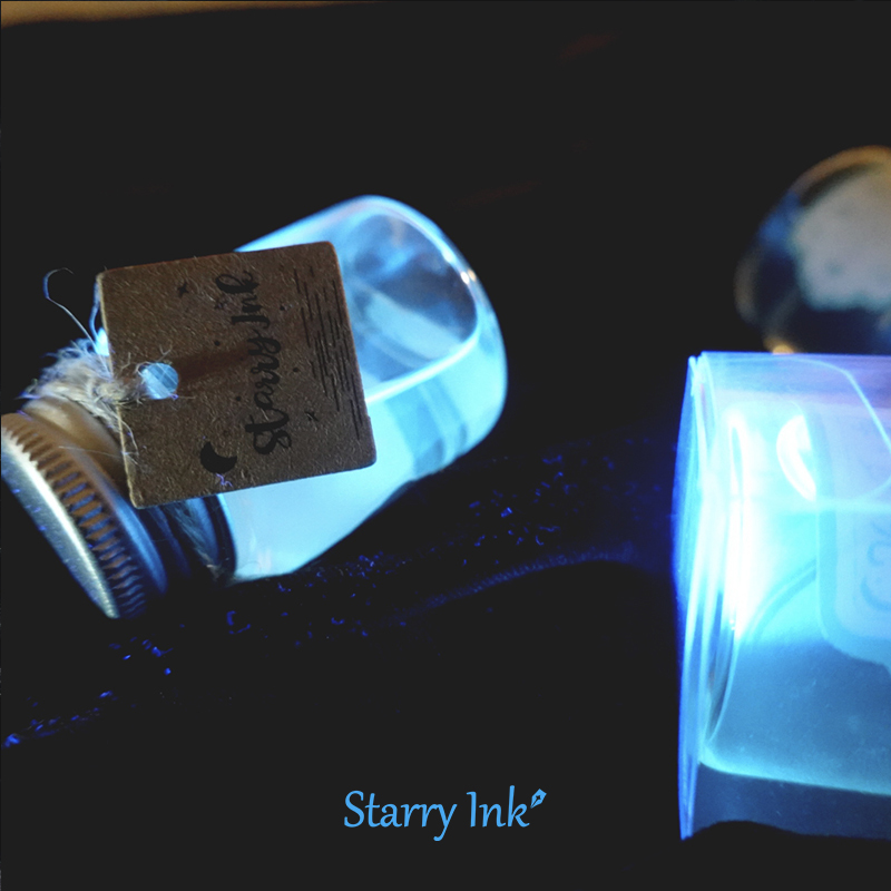 StarryInk星墨『深海月光』隐形墨水夜光送紫光灯荧光透明星空 - 图1