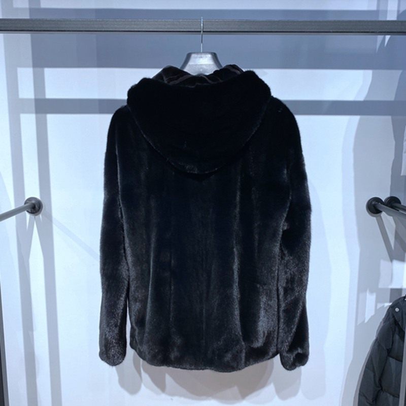 冬装 黑色连帽单排扣 公貂水貂 轻奢保暖 百搭 男士皮草裘皮 样衣,淘宝优惠券,粉丝福利购,淘宝优惠卷
