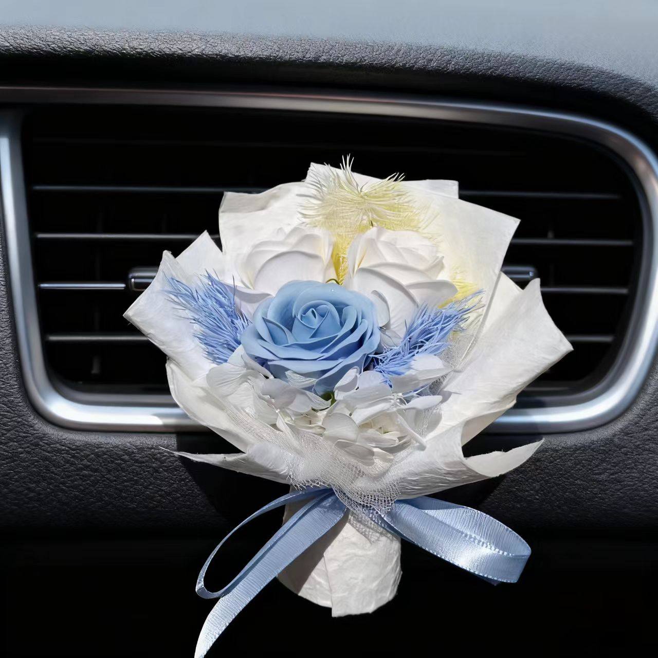 车载香薰永生迷你花束汽车空调口装饰品车内高级摆件生日节日礼物,淘宝优惠券,粉丝福利购,淘宝优惠卷