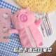2024 new gray plush kitten pencil bag high-value desktop large capacity student pencil case cute storage bag
