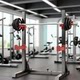 Household all-in-one small one-piece squat and bench press rack
