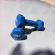 Pure iron-impregnated plastic dumbbells small dumbbells for arm training students