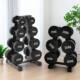 Pure steel-coated rubber fixed dumbbells, odorless commercial dumbbells