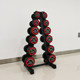 Black King Kong Pure Steel Inner Core Rubberized Dumbbells for Household Invoicing