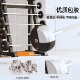 Fixed barbell rubberized solid iron barbell set for commercial use