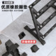 Dumbbell set combination pure steel covered rubber fitness dumbbell rack