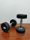Pure steel-coated rubber fixed dumbbells, odorless commercial dumbbells