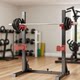 Household all-in-one small one-piece squat and bench press rack