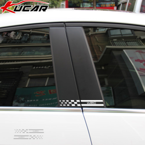 kucar汽车贴纸 个性反光车贴 装饰贴 B柱改装贴-WRC改装B柱车贴 - 图1