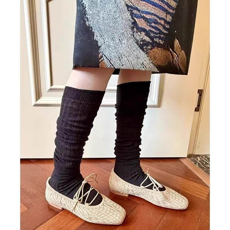 小香风针织复古方头系带芭蕾舞鞋女2026年新款镂空平底玛丽珍单鞋,淘宝优惠券,粉丝福利购,淘宝优惠卷